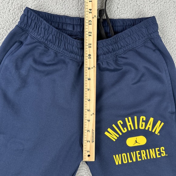 Nike Air Jordan Michigan Wolverines Joggers Men Small Blue Jumpman Zip Pocket - Picture 8 of 16